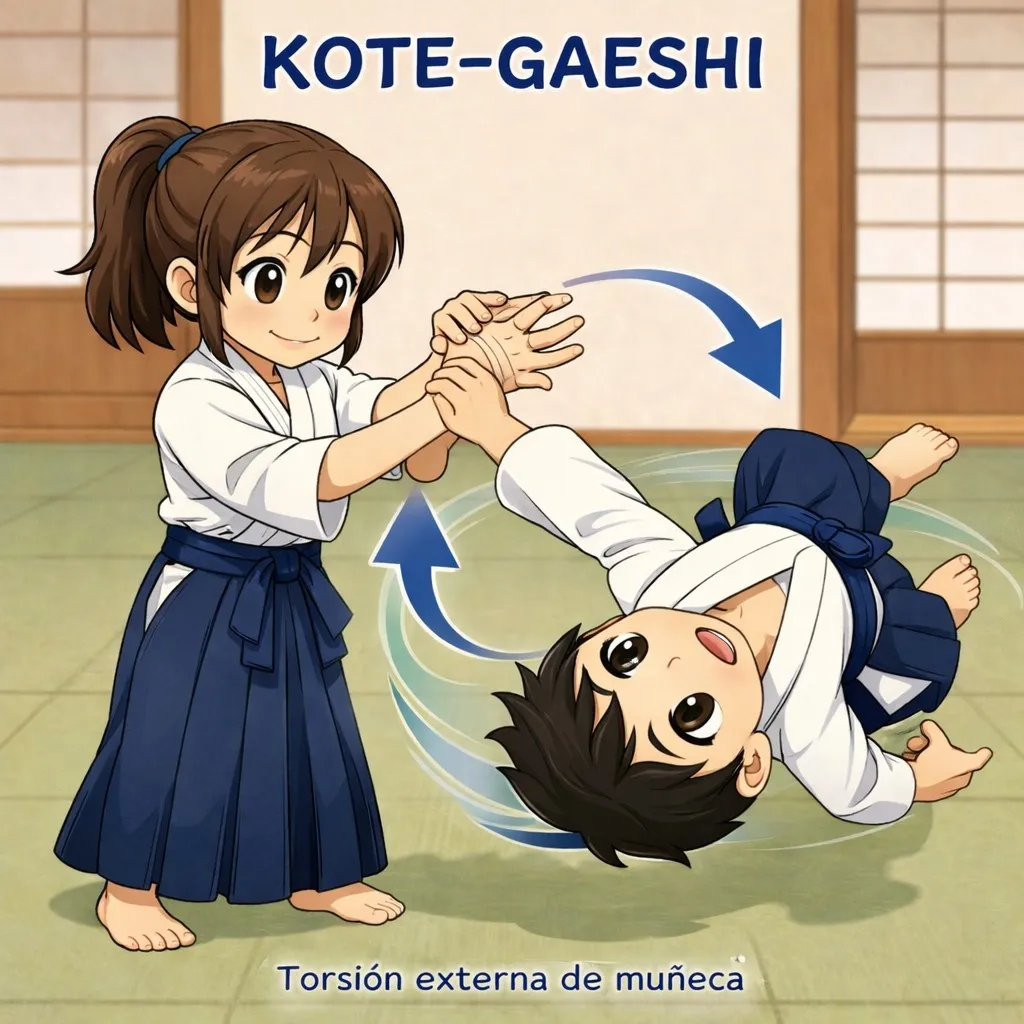 Ilustración de Kote gaeshi