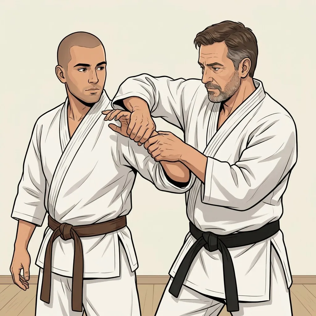 Ilustración de Shiho nage
